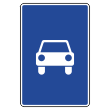 Дорожный знак 5.3 «Дорога для автомобилей» (металл 0,8 мм, III типоразмер: 1350х900 мм, С/О пленка: тип А коммерческая)